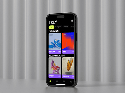 Trey NFT platform 3d animation branding design graphic design illustration logo motion graphics typography ui ux vector