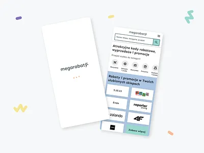 Megarabaty App app application branding coupons design e commerce figma logo megarabaty ui uiux ux