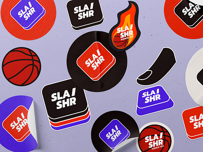 Slashr ✱ Stickers Wall branding logo stickers