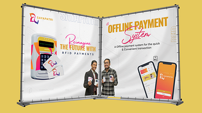 Booth Design - Payment System backdrop design banner design booth booth design branding design graphic design illustration print design