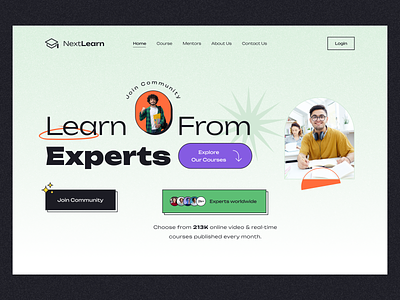 NextLearn - eLearning Website ai college course course website elearning landingpage learning platfrom lms lms template online course school template university web3 website