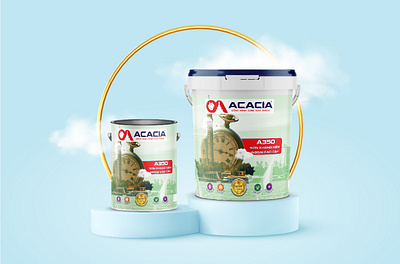 ACACIA paint A350 graphic design