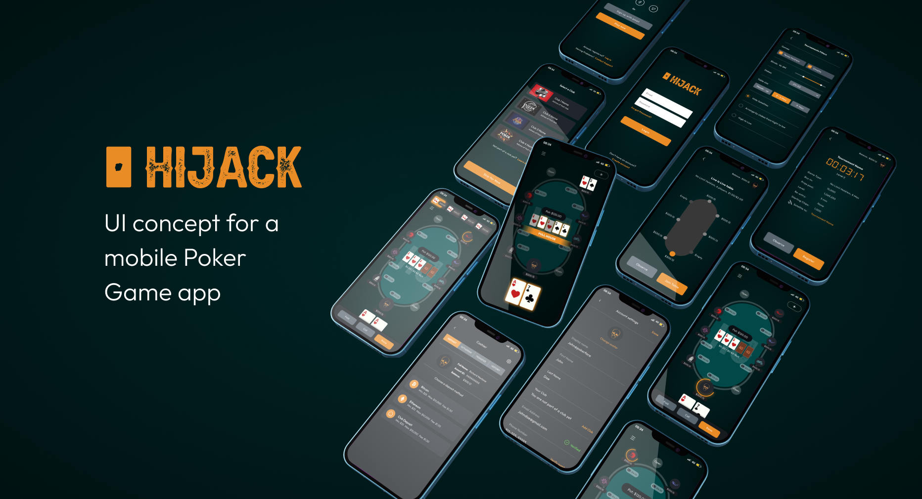 Mobile Poker Game UI app game mobile poker poker game ui ui design