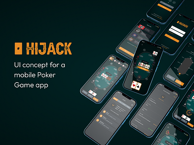 Mobile Poker Game UI app game mobile poker poker game ui ui design