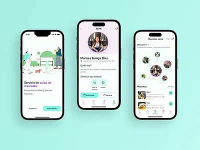 Pet care App app design figma ios design mobile mobile design ui user interface design