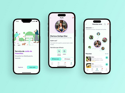 Pet care App app design figma ios design mobile mobile design ui user interface design