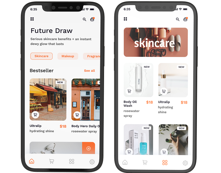 Skin Care Store UI Kit by Jasker Lee on Dribbble