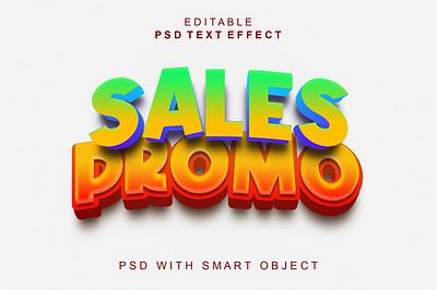 Sales Promo 3d text effect in photoshop 3d mockup 3dtext action effect effects promo promotion sales text text effect text effects type