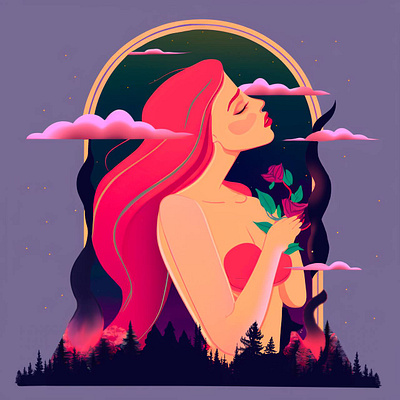 Fairy tale art design illustration illustration art minimal vector