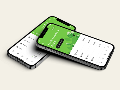 Introducing Acorns 4.0 app chart graph navigation product design ui