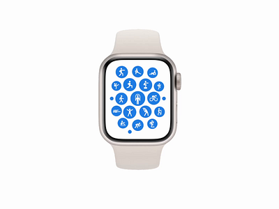 Workout App Apple Watch Concept animation apple apple watch branding figma fitness health mobile modern motion graphics ui