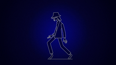 Moonwalk after effects animation character character animation design illustration moonwalk motion design walking