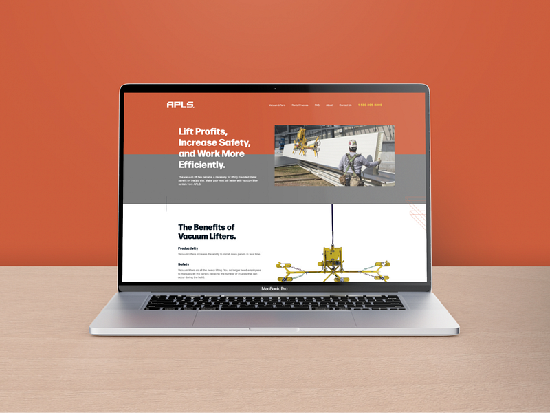 Automatic Panel Lifting Systems brand strategy branding builder construction machinery ui ux website