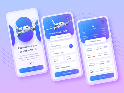 Flight Ticket Booking Mobile App Design air aircraft airline airplane airport app aviation boarding booking flight hotel mobile pass plane public schedule ticket transport travel vacation