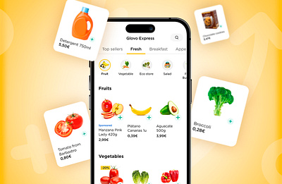 Store navigation / Project worked for Glovo glovo thumbnail ui ux