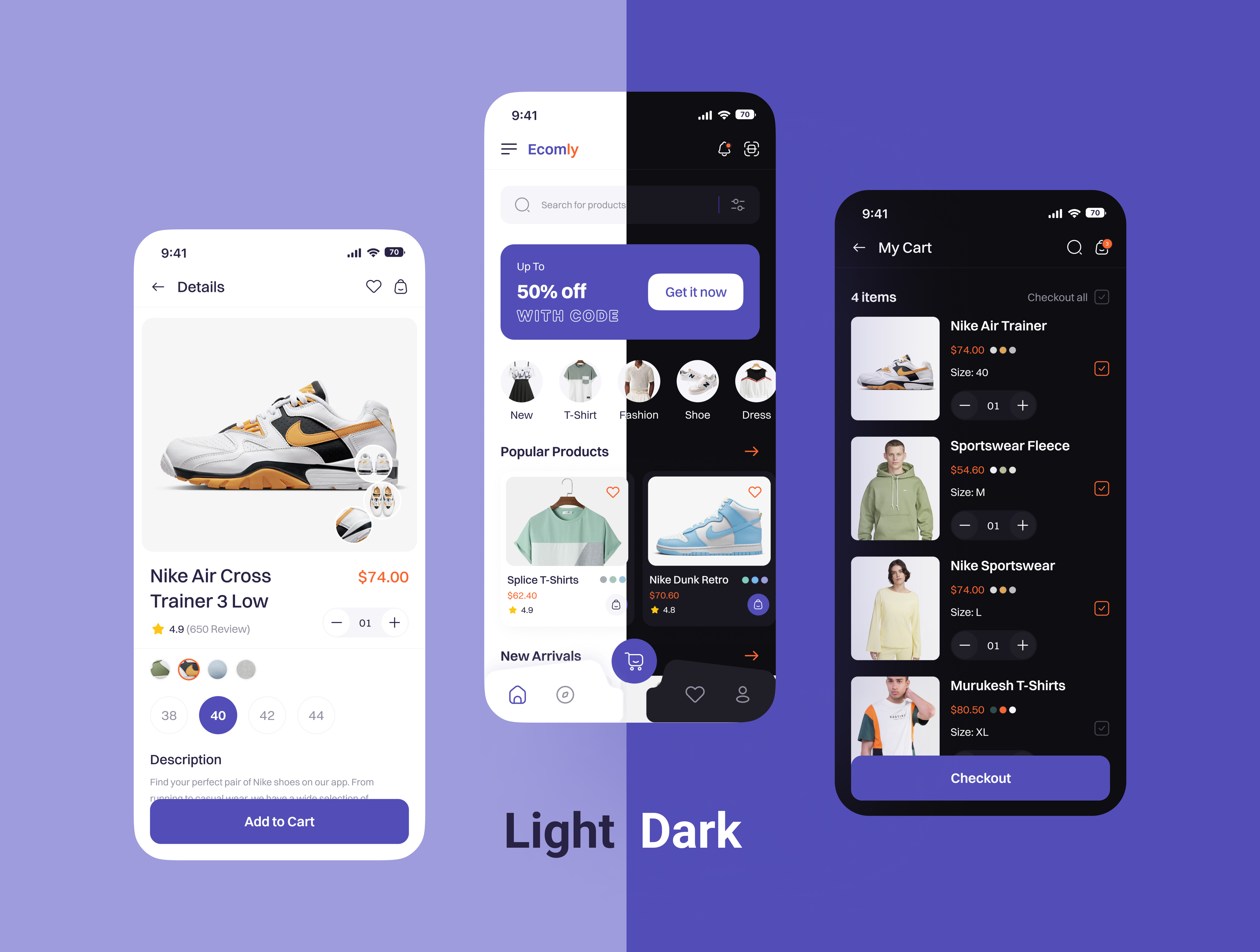 Ecomly E-commerce app UI kit by Emon🌟 for Onixlab on Dribbble
