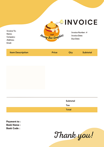 Invoice Sample 1 custom design graphic design illustration invoice receipt