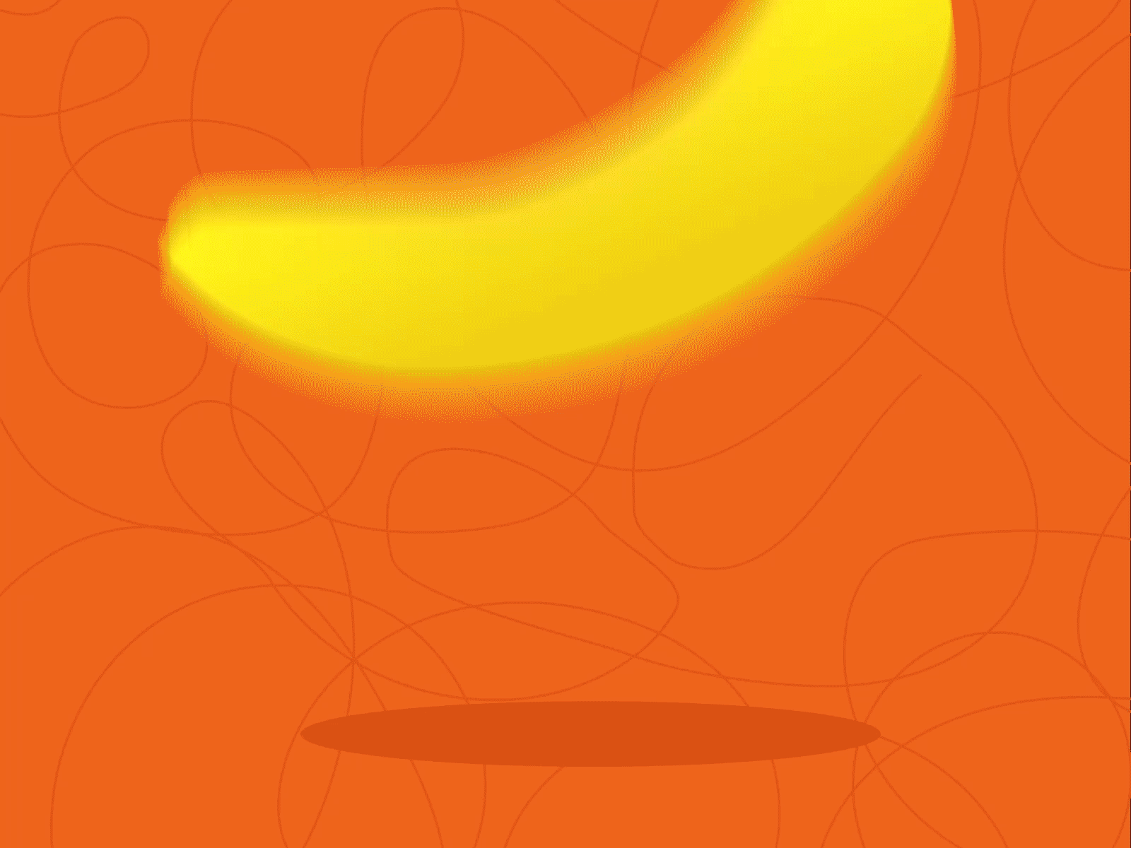 Banana mood animation animation banana motion graphics orange text animation yellow