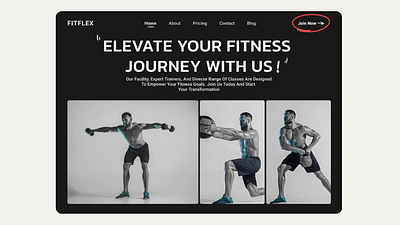 Fitness Website That Motivates & Inspires 🏋 app design gym smartanimate ui uidesign ux uxdesign webdesign