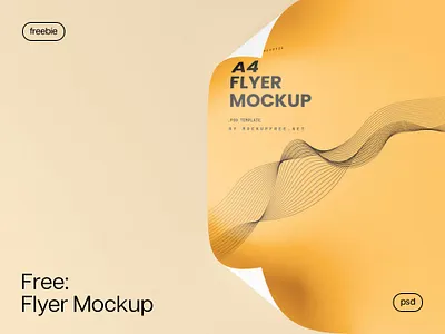 Free Download: Flyer Mockup ad advertising download flyer free freebie mockup paper pixelbuddha poster wall