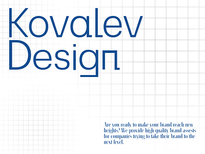 Kovalev Design animation app blue branding construction design free graphic design green illustration logo mobile modern personel branding print product typography ui ui ux web design