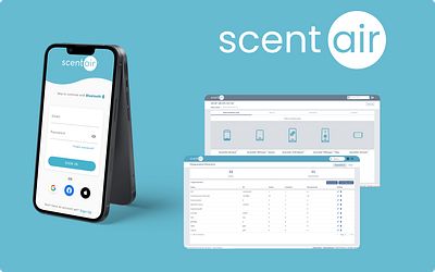 Scent Air app branding design graphic design logo ui ux