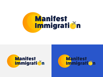 Manifest Immigration Logo Design branding creative design flat design immigration logo design photoshop ui