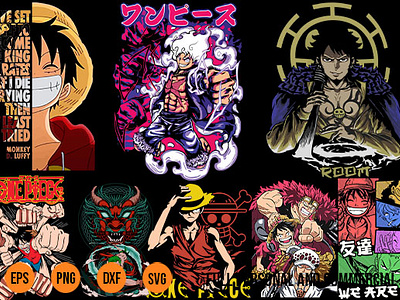 One Piece Svg, Luffy Gear 5, One Piece Anime, Manga, One Piece Png |  High-Quality Anime Vector Design