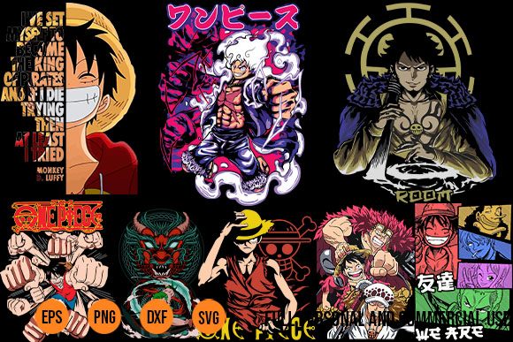 Buy One Piece  Different Badass Characters Awesome TShirts 4 Designs  T Shirts  Tank Tops