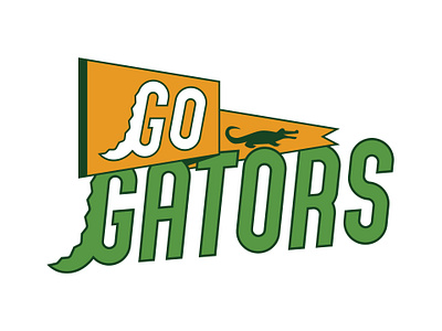 Go Gators branding illustration lettering type typography