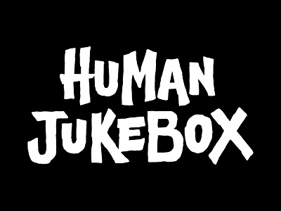 Human Jukebox branding clothing graphic design lettering letters logo type typography