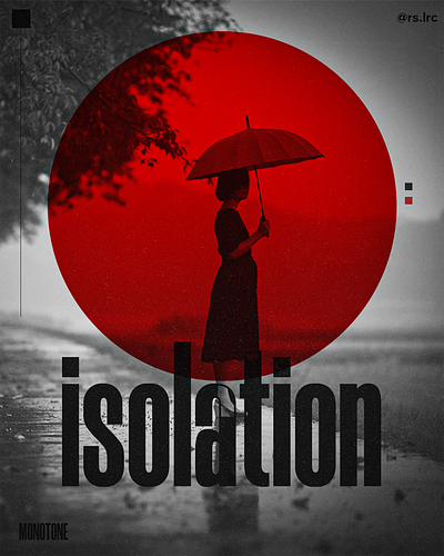 Isolation. design graphic design instagram poster