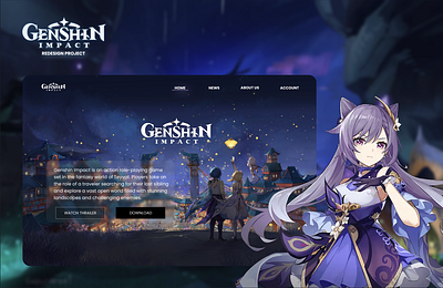 Game Website Redesign game redesign ui