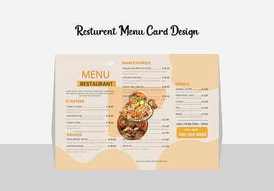 Restaurant Menu Card Design card design graphic design menu menucard restaurant