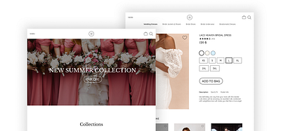 A Website For A Wedding Salon design ecommerce figma onlineshop ui ux webdesign website