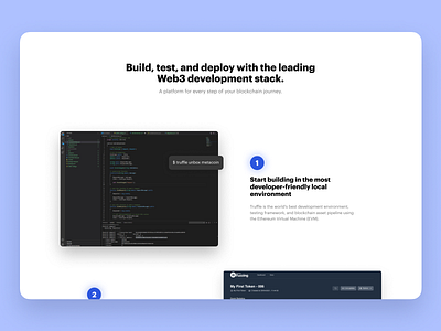 ConsenSys Developer Landing Page crypto design desktop desktop design digital design landing page ui ui design ux design visual design web design web3 webpage