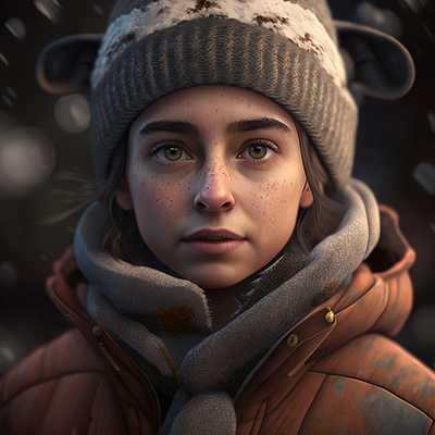 Winter. 3d art character design characters design digital art graphic design illustration render