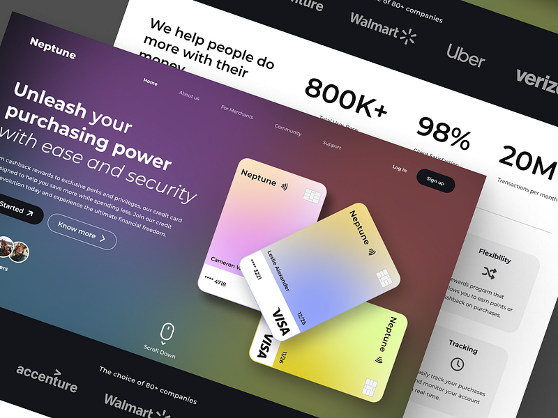 Credit Card Website designs, themes, templates and downloadable graphic