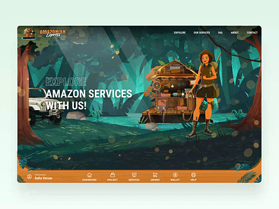 Amazon Service animation illustration ui ux