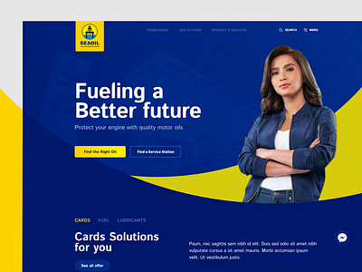 Sea Oil | Oil Company Website Concept