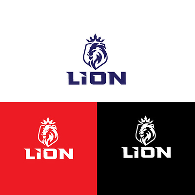 Lion branding design graphic design illustration logo logodesign logos typography ui vector