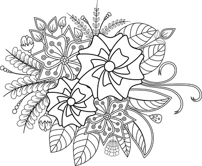 Doodle Design coloring colouring page crative design floral flowers flowers design front design graphic design mandala mehndi page pata