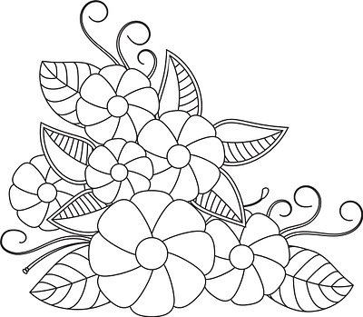 Doodle Design coloring page colouring page creative design doodle dribbble floral floral doodle flowers front design graphic design mandala mehndi mehndi floral design page pata pattern