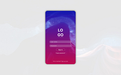 UI design for sign-in page graphic design ui ux