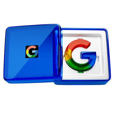 "Unveiling the Google Gift Box: Celebrate Your Digital Milestone 3d blander branding design google graphic design logo promotion