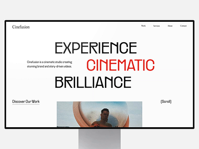 Cinefusion Scroll Interaction animation design grid interaction design layout minimal modern modern website scroll scroll animation ui ui design uiux user interface ux web web animation web scroll webdesign website