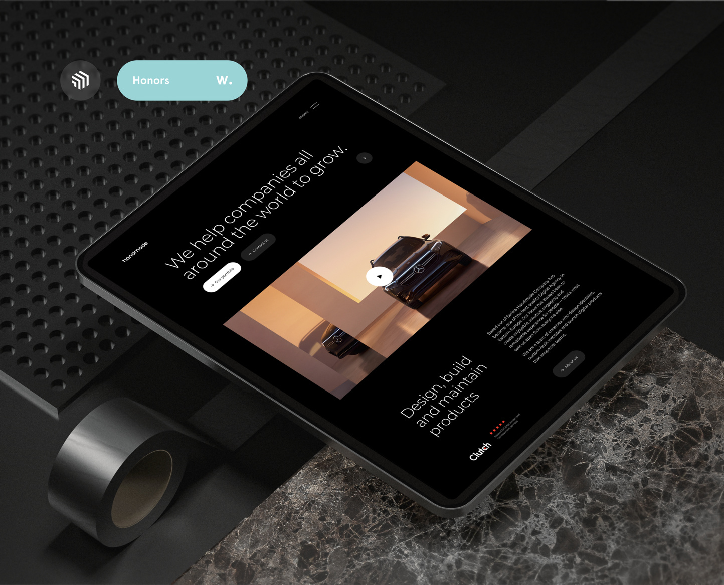 Handmade company - website redesign agency branding company corporate design footer graphic design header hero illustration landing logo redesign studio ui ux website