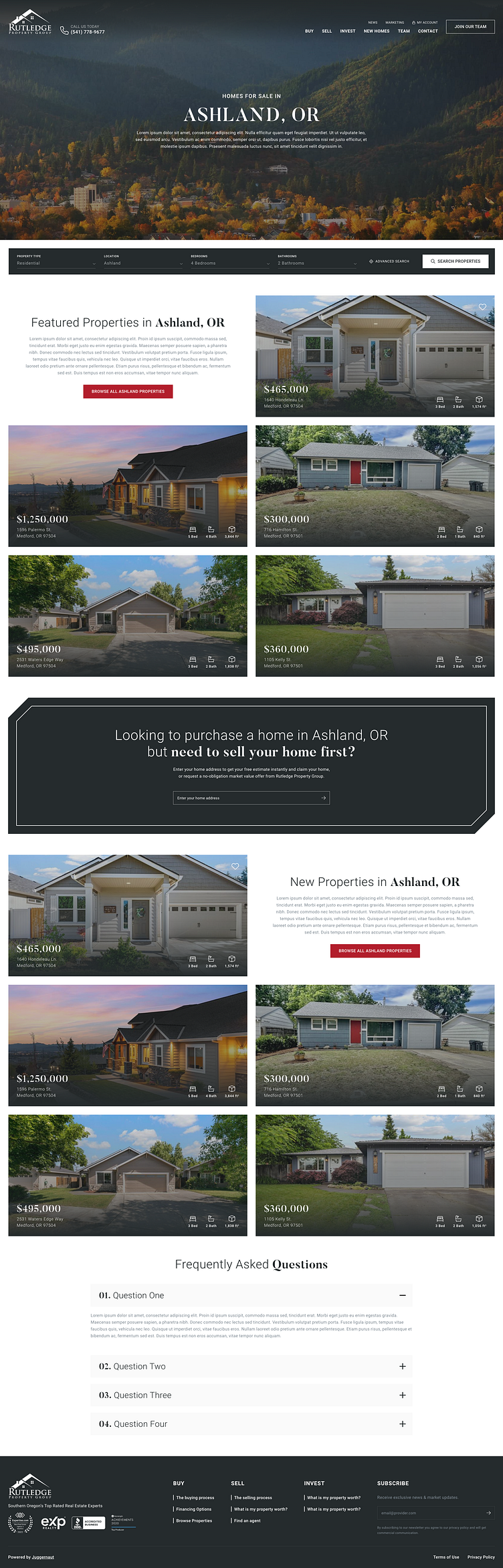 Rutledge Property Group Website Redesign By Juggernaut™ Marketing On