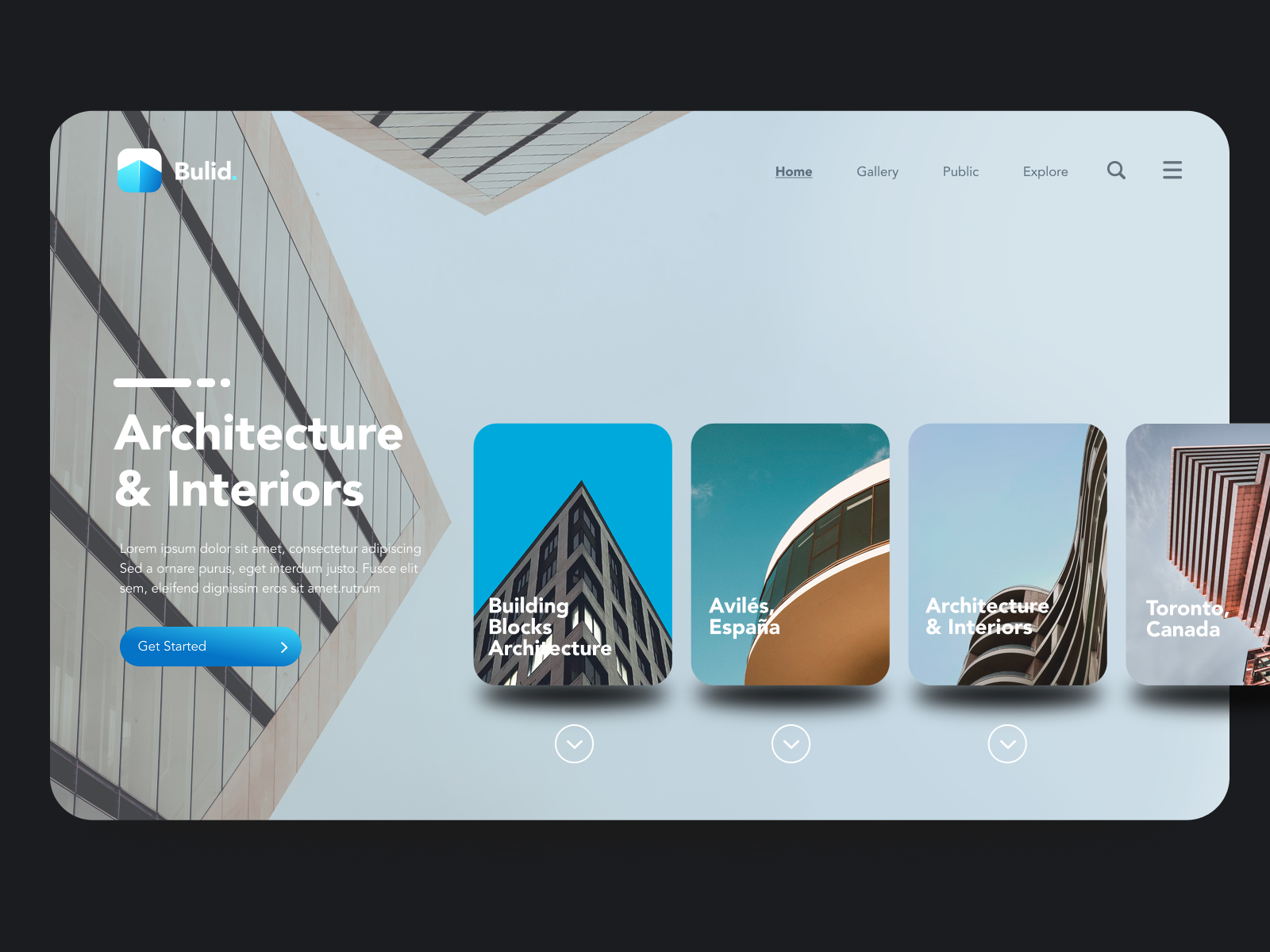 Build Website animation modern ui website