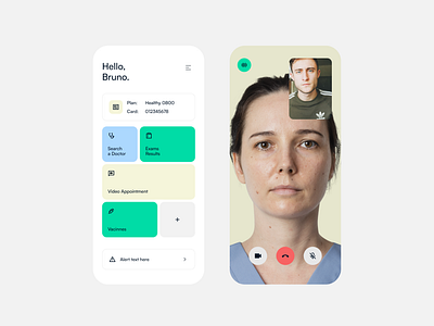 Weekly 11 app appointment call chat clean design doctor healthy heart interface layout medical ui ux video